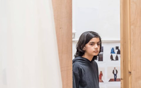 Jago Agrawal in rehearsals for Under the Shadow