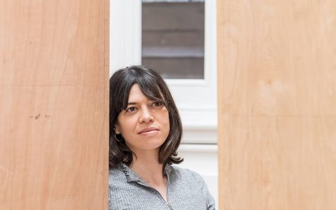 Carmen Nasr in rehearsals for Under the Shadow.