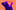 Purple, black, and orange image of a person stretching back with their hands on their face.