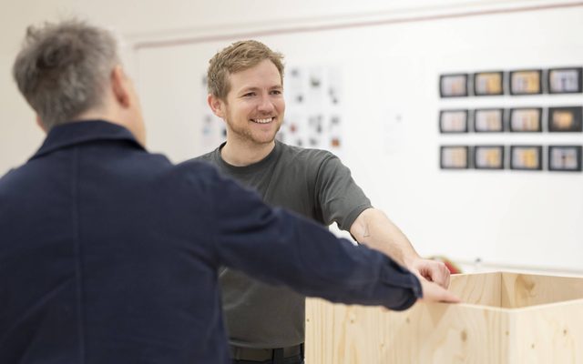 Jack Holden in a rehearsal room.