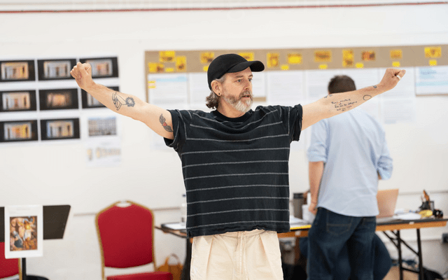 Ben Wright in a rehearsal room.