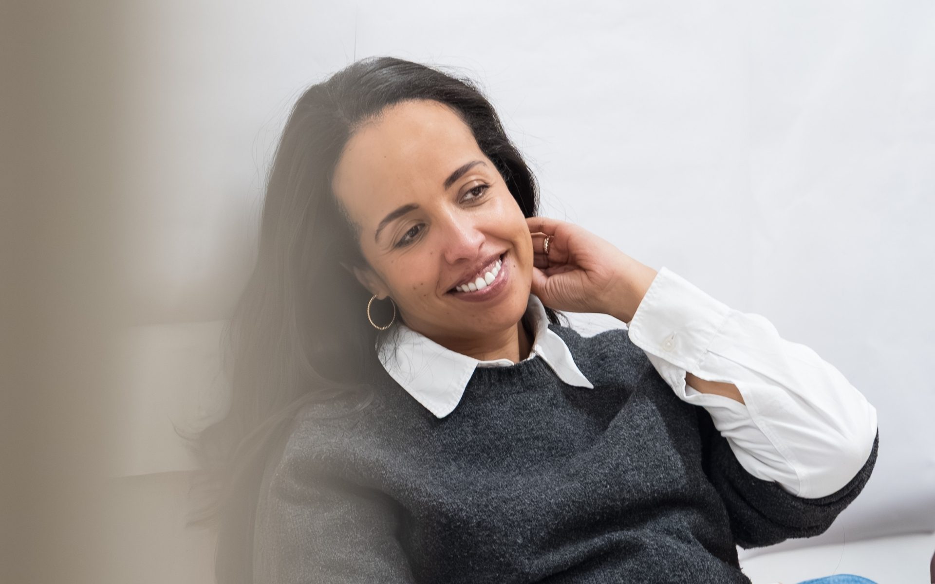 Nadia Latif in Under the Shadow rehearsals