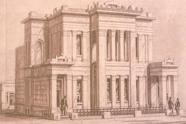 A picture of the Almeida Theatre in the early 1800s.